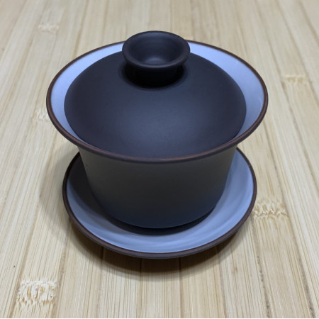 Гайвань для чаепития из глины черная 100 мл